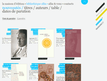 Tablet Screenshot of editions-allia.com